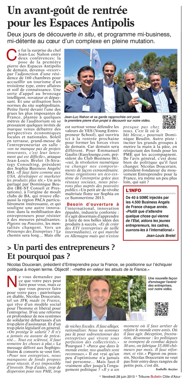 Un avant-goût de rentré pour les Espaces Antipolis