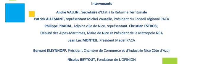 Confirmer votre participation, le mardi 30 septembre 2014, à la conférence débat de l'UPE 06